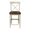 International Concepts X-Back Counter Height Stool, 24" Seat Height, Antiqued Almond/Espresso S12-6132 - alternate 5